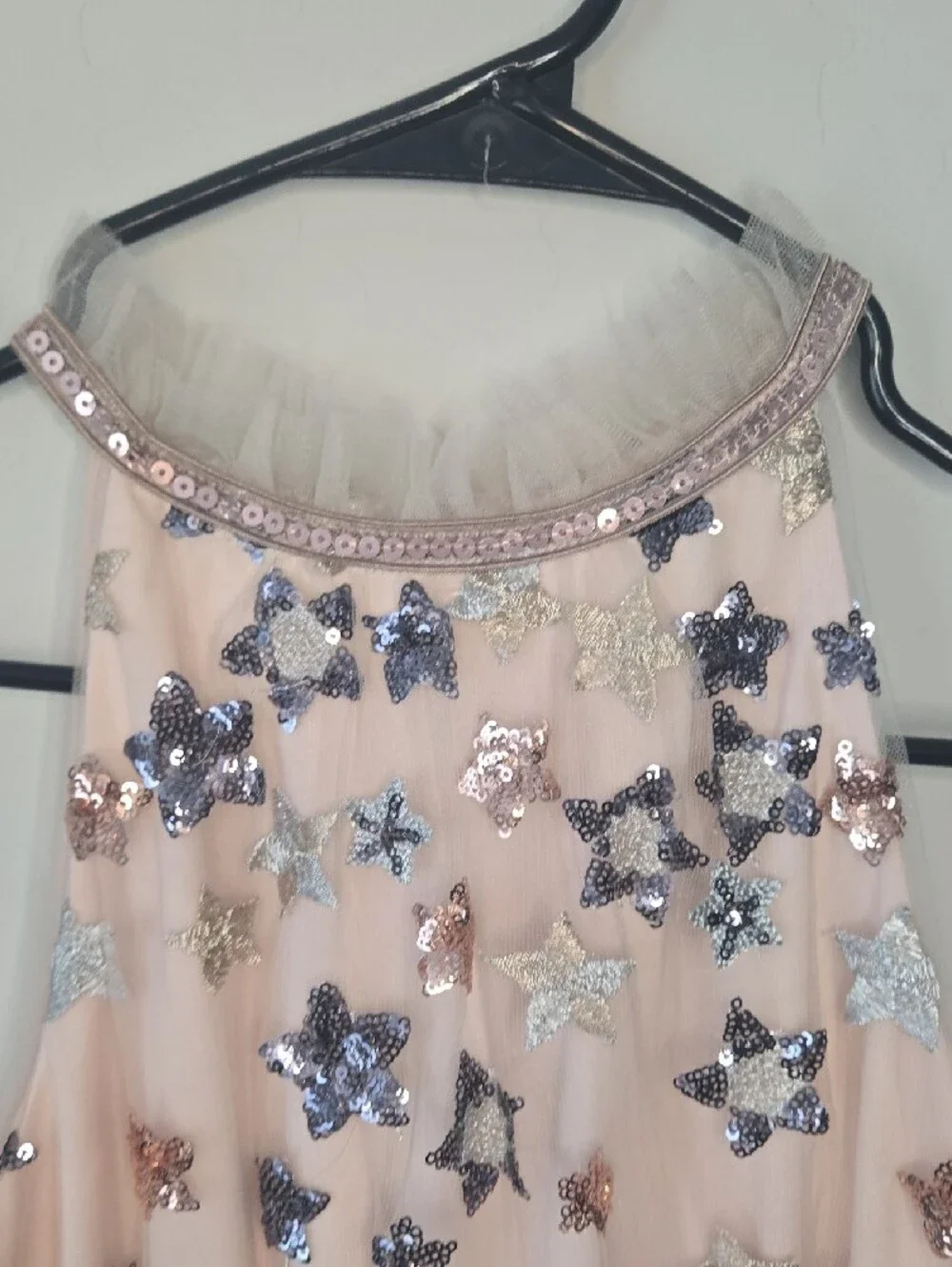 GB girls Pink Sequin Star Halter Formal Dress
